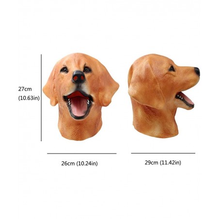 Labrador Mask - Halloween Latex Animal Dog Head Mask $28.04 Kids' Dress-Up Accessories