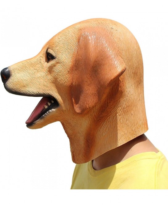 Labrador Mask - Halloween Latex Animal Dog Head Mask $28.04 Kids' Dress-Up Accessories