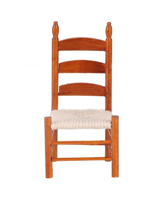 1:12 Wooden Dollhouse Chair Miniature Chair Simulation Portable Vintage for Doll Lovers(Red Brown) $22.36 Dollhouse Accessories
