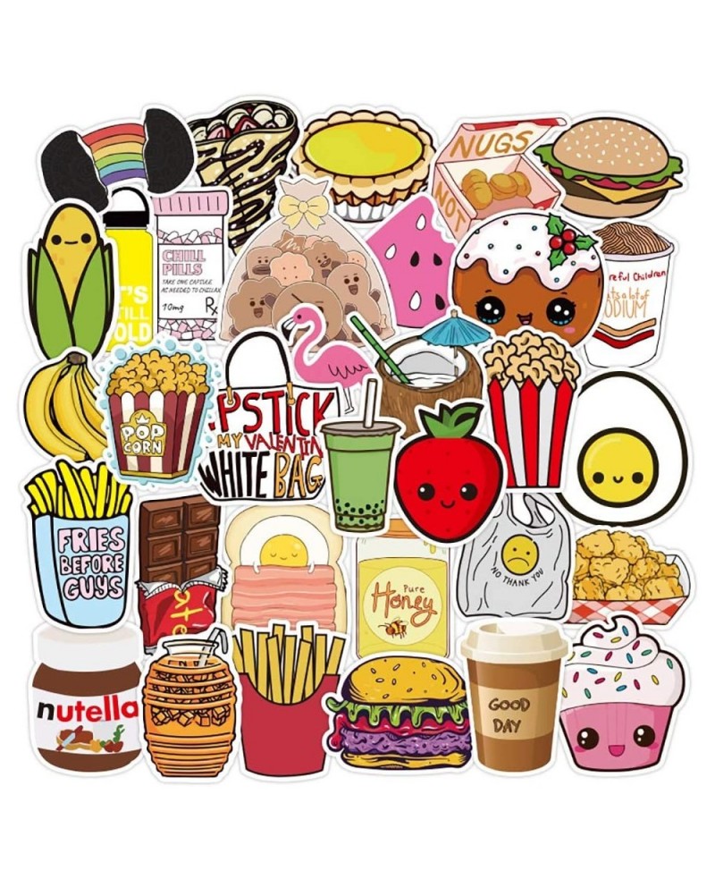 Food Stickers for Hydro Flask 100 Pack Cute Waterproof Vinyl Water Bottles Stickers for Teens Girls $16.68 Kids' Stickers
