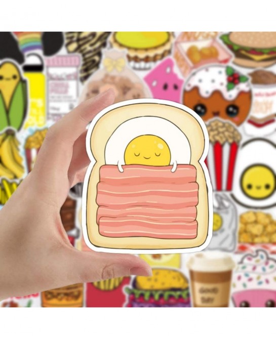 Food Stickers for Hydro Flask 100 Pack Cute Waterproof Vinyl Water Bottles Stickers for Teens Girls $16.68 Kids' Stickers