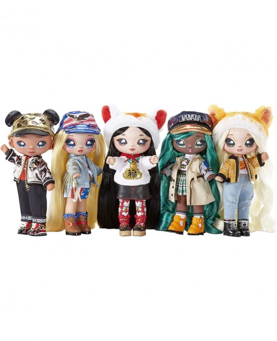 Glam Series 2 Mallory Duckington - Duck-Inspired 7.5" Fashion Doll with Green Hair and Metallic Clip-on Duck Purse 2-in-1 Gif...