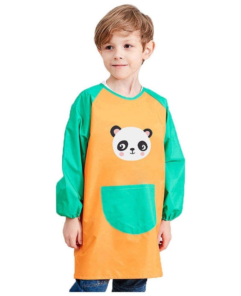 Unisex Boys Girls Waterproof Art Smock Kids Painting Aprons with Pockets Long Sleeve&Sleeveless Age 3-12 Years $20.51 Kids' A...