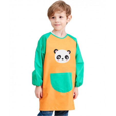 Unisex Boys Girls Waterproof Art Smock Kids Painting Aprons with Pockets Long Sleeve&Sleeveless Age 3-12 Years $20.51 Kids' A...