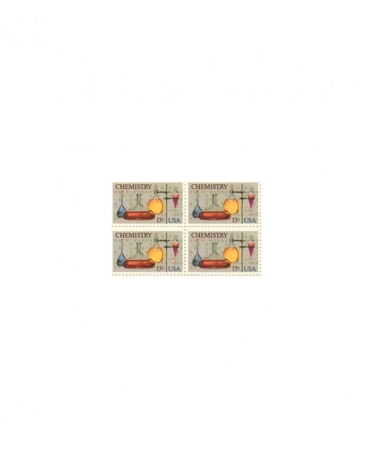 Chemistry Set of 4 x 13 Cent US Postage Stamps NEW Scot 1685 $13.36 Collectible Postage Stamps