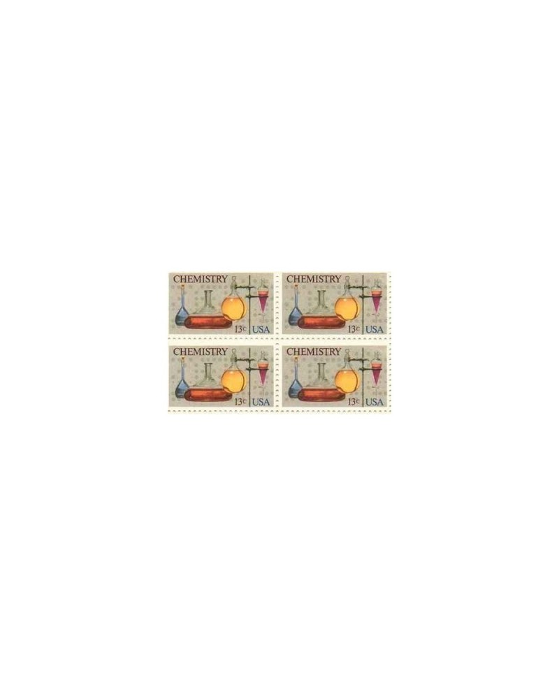Chemistry Set of 4 x 13 Cent US Postage Stamps NEW Scot 1685 $13.36 Collectible Postage Stamps