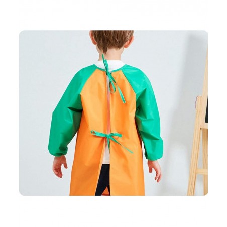 Unisex Boys Girls Waterproof Art Smock Kids Painting Aprons with Pockets Long Sleeve&Sleeveless Age 3-12 Years $20.51 Kids' A...