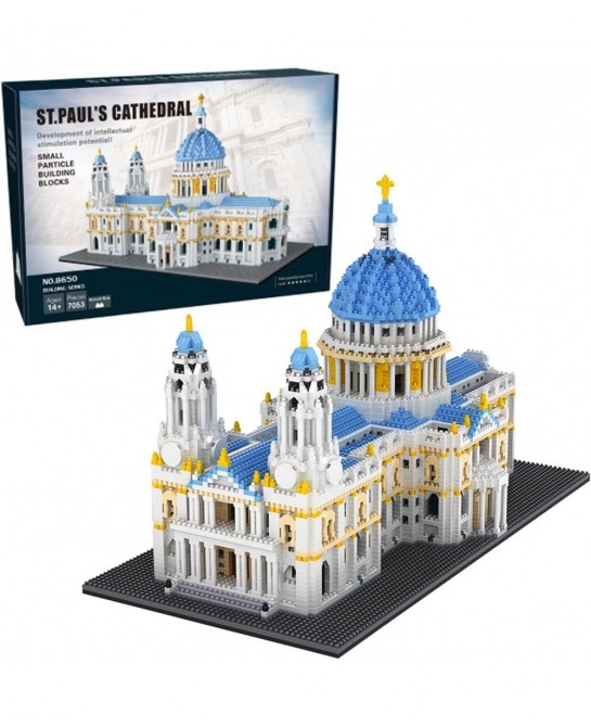Architecture St. Paul's Cathedral Building Blocks Set Model Kit Toys Gift for Kids and Adults World Famous Landmark 3D Puzzle...