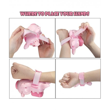 Bubble Machine Automatic Lighted Music Bubble Blower with Wrist Strap & Bubble Solution Kids Wrist Bubble Maker Over 600 Bubb...