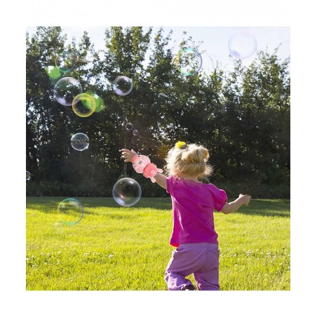 Bubble Machine Automatic Lighted Music Bubble Blower with Wrist Strap & Bubble Solution Kids Wrist Bubble Maker Over 600 Bubb...