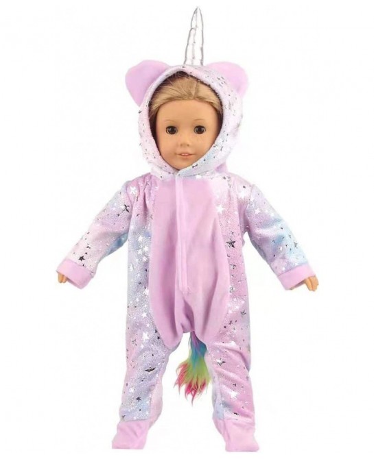 18 Inch Doll Clothes and Accessories Cute Unique Doll Onesie Pajamas Fits for 18 Inch American Doll $23.00 Doll Accessories