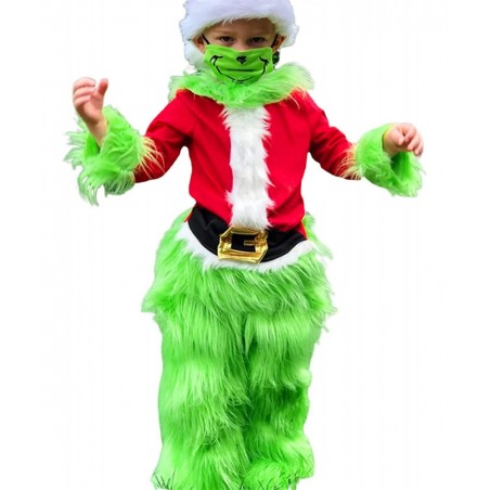 Toddler Baby Boys Girls Christmas Cosplay Costume Outfits Green Furry Monster Party Dress up Outfits for Kids $62.71 Kids' Co...
