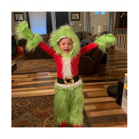 Toddler Baby Boys Girls Christmas Cosplay Costume Outfits Green Furry Monster Party Dress up Outfits for Kids $62.71 Kids' Co...