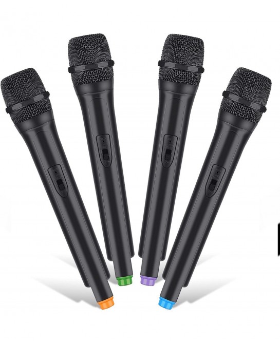 4 Pcs Microphone Prop Play Plastic Mics Toy Microphone Fake Microphone Kids Microphone Simulate Speech Practice Microphone fo...
