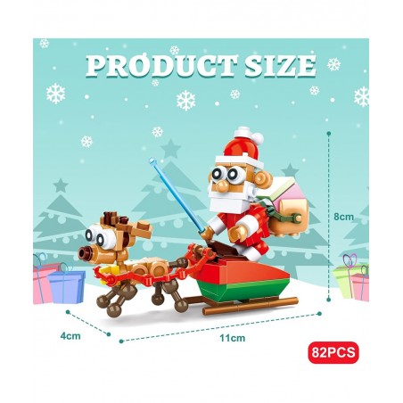Santa Claus Building Blocks Kit - Christmas Building Toys For Kids And Adults - Moc Building Block Toy Lovers Or Collectors -...