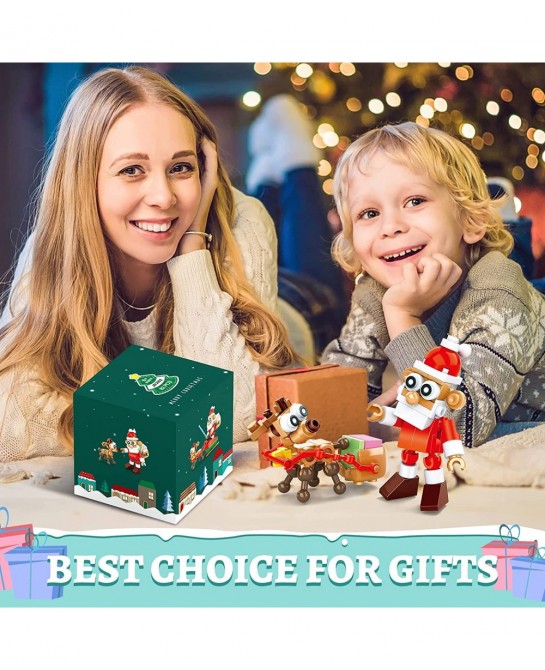 Santa Claus Building Blocks Kit - Christmas Building Toys For Kids And Adults - Moc Building Block Toy Lovers Or Collectors -...