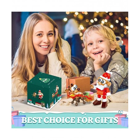 Santa Claus Building Blocks Kit - Christmas Building Toys For Kids And Adults - Moc Building Block Toy Lovers Or Collectors -...