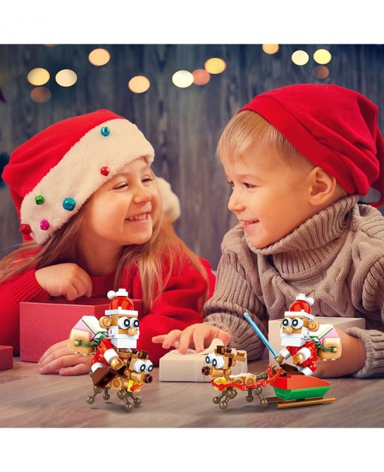 Santa Claus Building Blocks Kit - Christmas Building Toys For Kids And Adults - Moc Building Block Toy Lovers Or Collectors -...