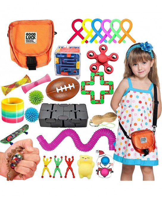25Pcs Fidget Toys Pack Relief Stress and Anxiety Sensory Toy for Adults Children Autistic Kids ADHD Special Gadgets for Party...