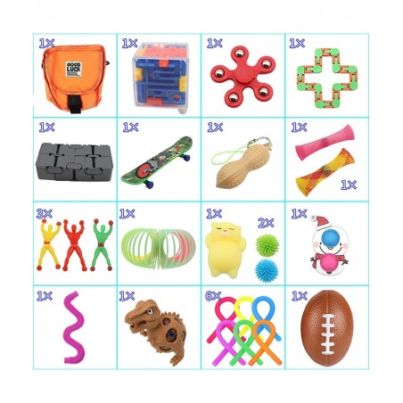 25Pcs Fidget Toys Pack Relief Stress and Anxiety Sensory Toy for Adults Children Autistic Kids ADHD Special Gadgets for Party...