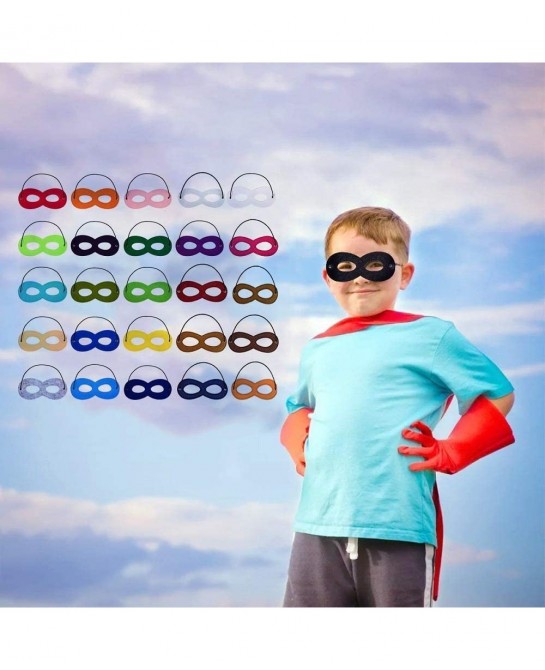 Superhero Masks for Kids Party Cosplay Dress Up Superhero Eye Masks for Halloween Christmas Birthday 25Pcs $25.73 Kids' Dress...