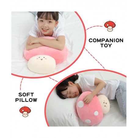 12.6" Mushroom Stuffed Animal Cute Big Mushroom Squishy Soft Hug Pillow Animals Plush Toy Doll for Kids Birthday Valentine $5...