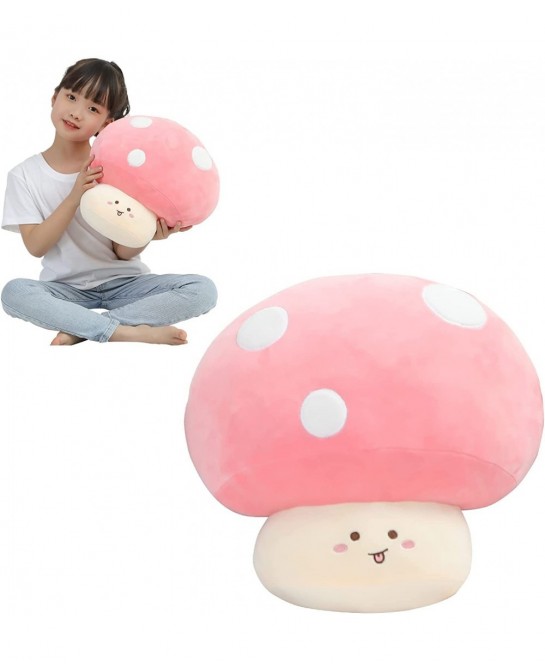12.6" Mushroom Stuffed Animal Cute Big Mushroom Squishy Soft Hug Pillow Animals Plush Toy Doll for Kids Birthday Valentine $5...