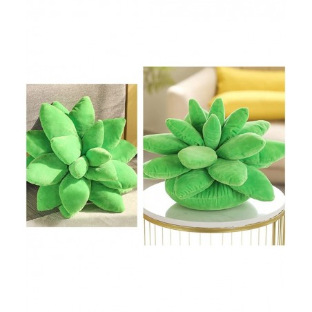 17.7in Succulent Pillow Cute Stuffed Plant Plush Pillows 3D Succulents Cactus Pillow Novelty Plush Cushion for Garden Bedroom...