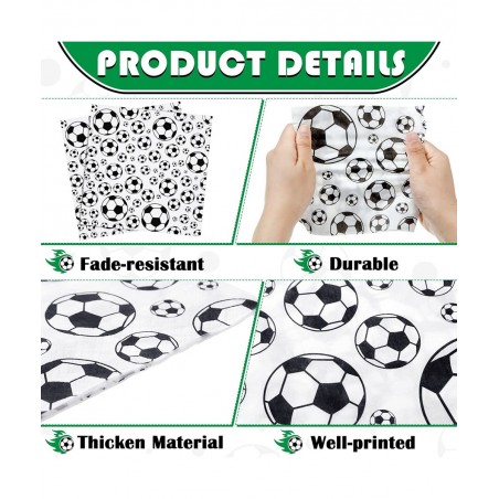 100 Pcs Football Soccer Napkins Disposable Paper Napkins Football Soccer Party Napkins Sports Theme Party Supplies Football S...