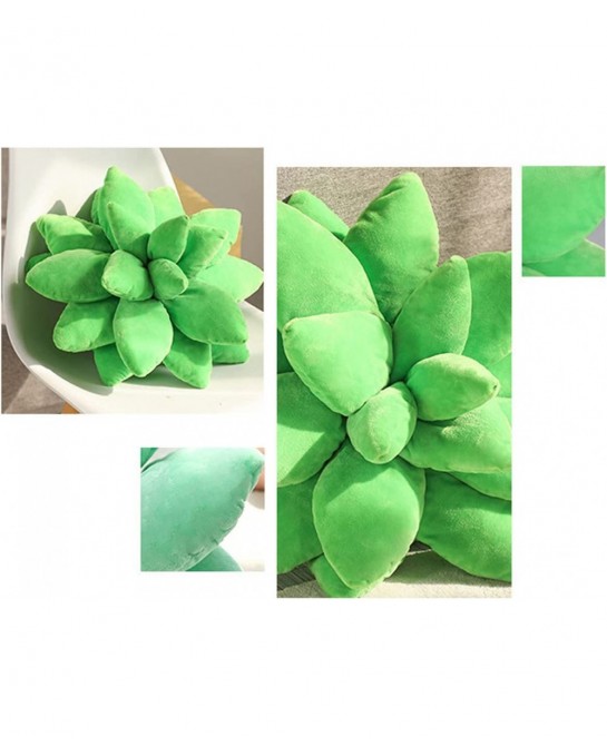 17.7in Succulent Pillow Cute Stuffed Plant Plush Pillows 3D Succulents Cactus Pillow Novelty Plush Cushion for Garden Bedroom...