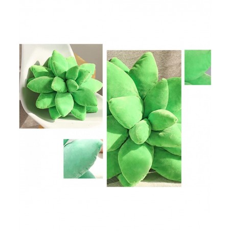 17.7in Succulent Pillow Cute Stuffed Plant Plush Pillows 3D Succulents Cactus Pillow Novelty Plush Cushion for Garden Bedroom...