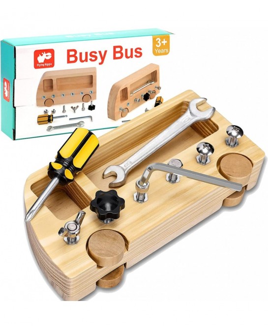 Montessori Screwdriver Board Set Montessori Toys for 3+ Year Old Basic Skills Sensory Learning Sensory Bin Toys Preschool Mat...