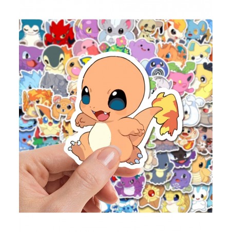 100 Pieces Anime Stickers Kawaii Cartoon Gift for Kids Teen Birthday Party Vinyl Waterproof Stickers for Water Bottle Hydro F...