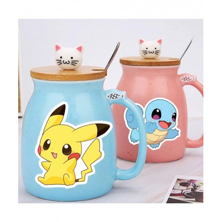100 Pieces Anime Stickers Kawaii Cartoon Gift for Kids Teen Birthday Party Vinyl Waterproof Stickers for Water Bottle Hydro F...