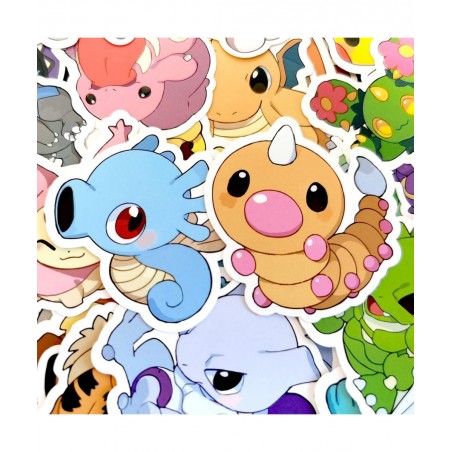 100 Pieces Anime Stickers Kawaii Cartoon Gift for Kids Teen Birthday Party Vinyl Waterproof Stickers for Water Bottle Hydro F...