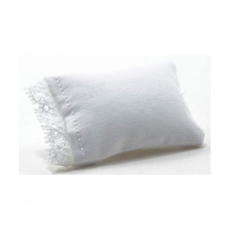 Dollhouse Miniature White Pillow $14.09 Dollhouse Accessories