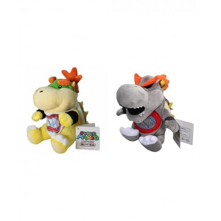 Baby Bowser Jr Plush Set Bowser Jr and Dry Bowser Bone Jr $50.01 Plush Figure Toys