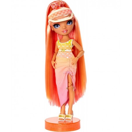 Pacific Coast Simone Summers- Sunrise (Orange) Fashion Doll with 2 Designer Outfits Pool Accessories Playset Interchangeable ...
