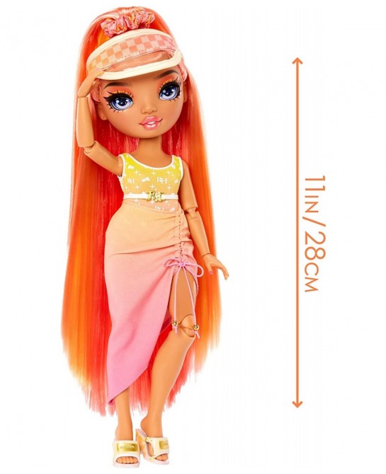 Pacific Coast Simone Summers- Sunrise (Orange) Fashion Doll with 2 Designer Outfits Pool Accessories Playset Interchangeable ...