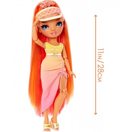 Pacific Coast Simone Summers- Sunrise (Orange) Fashion Doll with 2 Designer Outfits Pool Accessories Playset Interchangeable ...