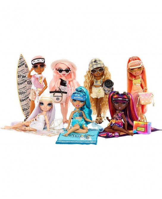 Pacific Coast Simone Summers- Sunrise (Orange) Fashion Doll with 2 Designer Outfits Pool Accessories Playset Interchangeable ...