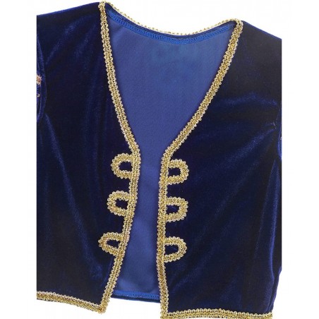 Kids Boys Halloween Cosplay Outfits Arabian Prince Costume Cap Sleeve Top with Pants Two Piece Set $20.83 Kids' Costumes