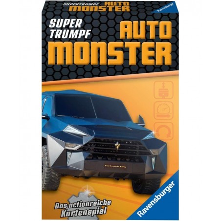 Card Game Super Tump Car Monster 20690 Quartet and Trump Game for Technology Fans from 7 Years $19.23 Card Games