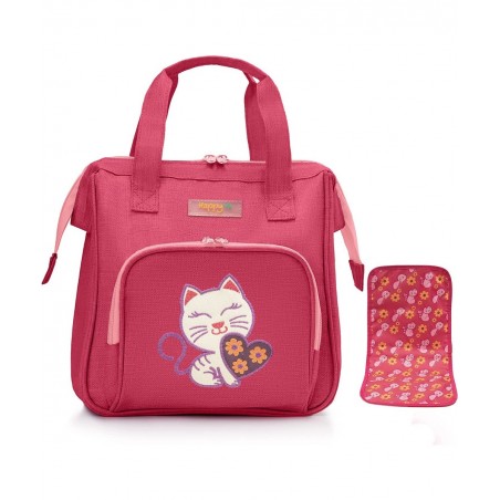 HappyVk- Baby Doll Diaper Bag with Doll Changing Pad- Handbag for Girls- Cat Luminous Embroidery $38.92 Doll Accessories
