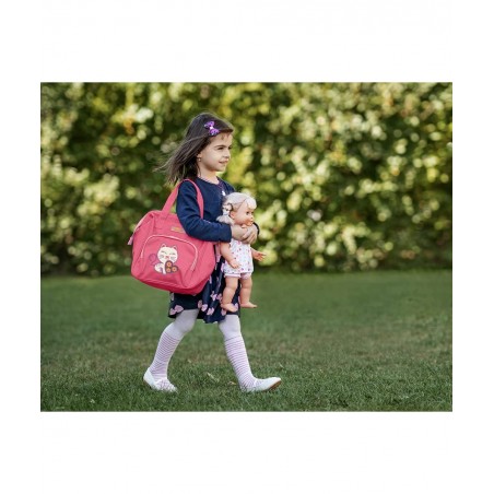 HappyVk- Baby Doll Diaper Bag with Doll Changing Pad- Handbag for Girls- Cat Luminous Embroidery $38.92 Doll Accessories