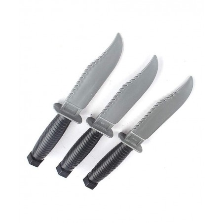 3pcs Plastic Knife Toy Train Swords Halloween Costume Party Props Simulation Plastic Sword Toy for Training Gifts New Year Gi...