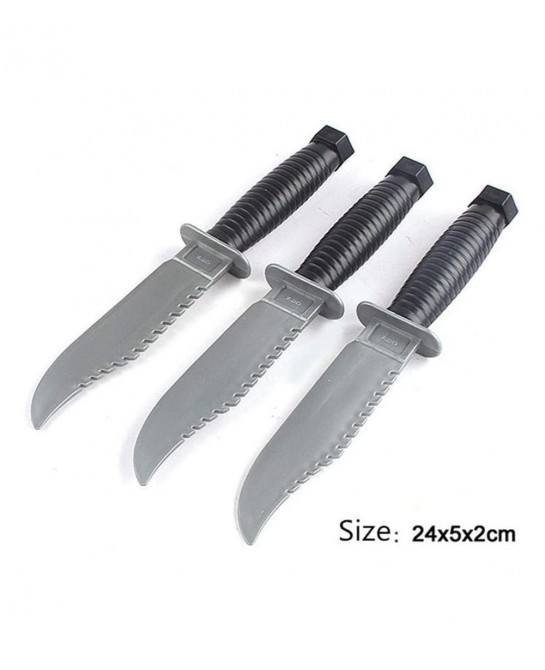 3pcs Plastic Knife Toy Train Swords Halloween Costume Party Props Simulation Plastic Sword Toy for Training Gifts New Year Gi...