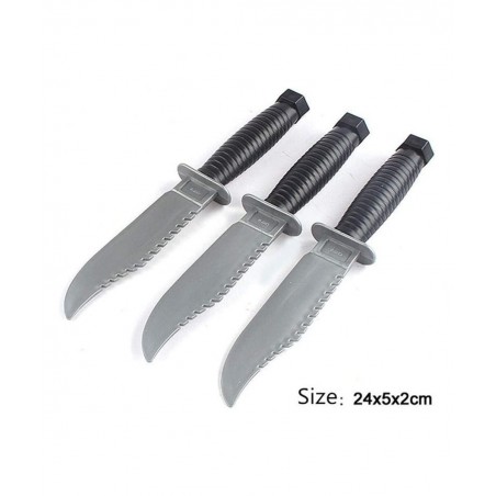 3pcs Plastic Knife Toy Train Swords Halloween Costume Party Props Simulation Plastic Sword Toy for Training Gifts New Year Gi...