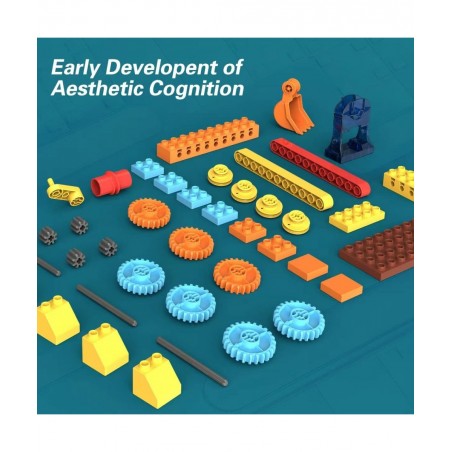 Building Kits Compatible with LEGO DUPLO/Crossbow/Plane/Robot Dynamic Gear Building Toy Set for Preschool Kids/Erector Set 21...