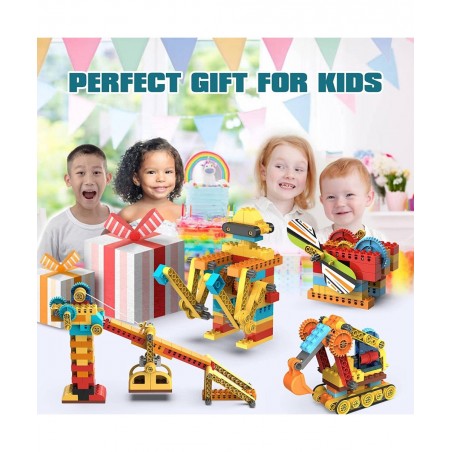 Building Kits Compatible with LEGO DUPLO/Crossbow/Plane/Robot Dynamic Gear Building Toy Set for Preschool Kids/Erector Set 21...